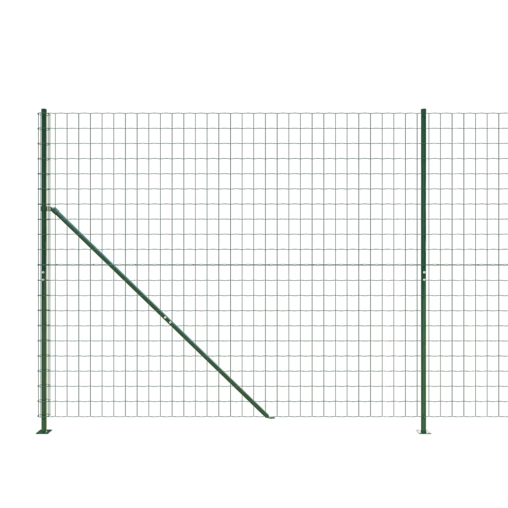 Draadgaashek met flens 1,6x10 m groen 1.6 x 10 m Groen