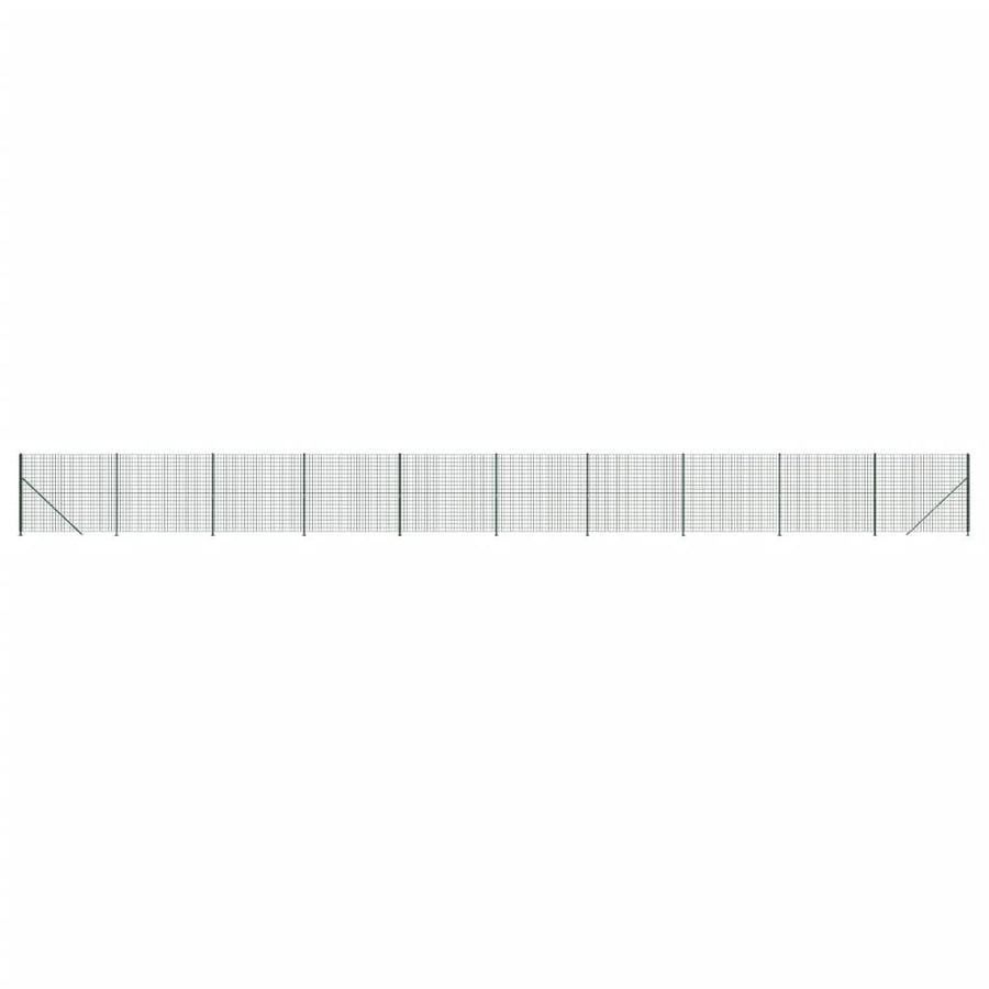 Draadgaashek met flens 1,6x25 m groen 1.6 x 25 m Groen