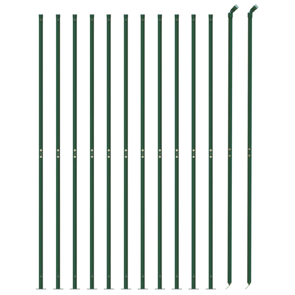Draadgaashek met flens 1,6x25 m groen 1.6 x 25 m Groen