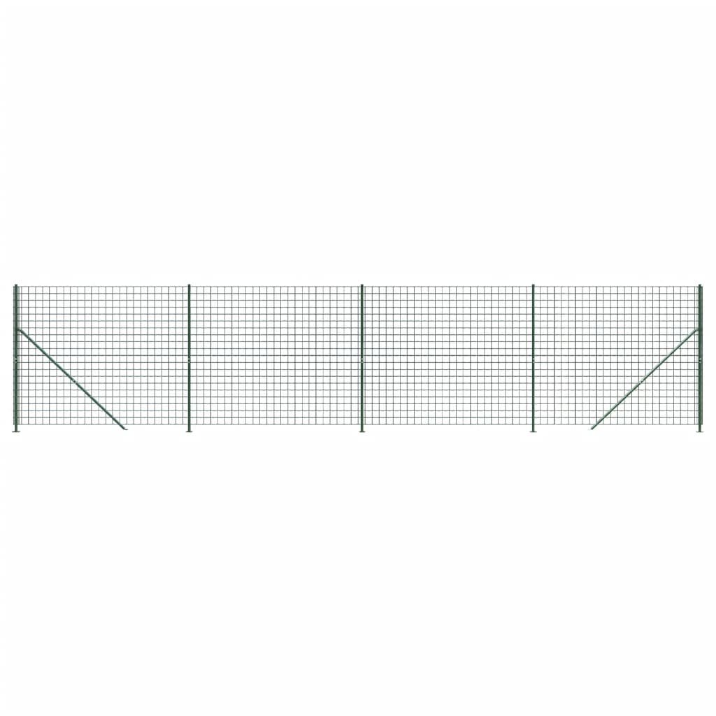 Draadgaashek met flens 1,4x10 m groen