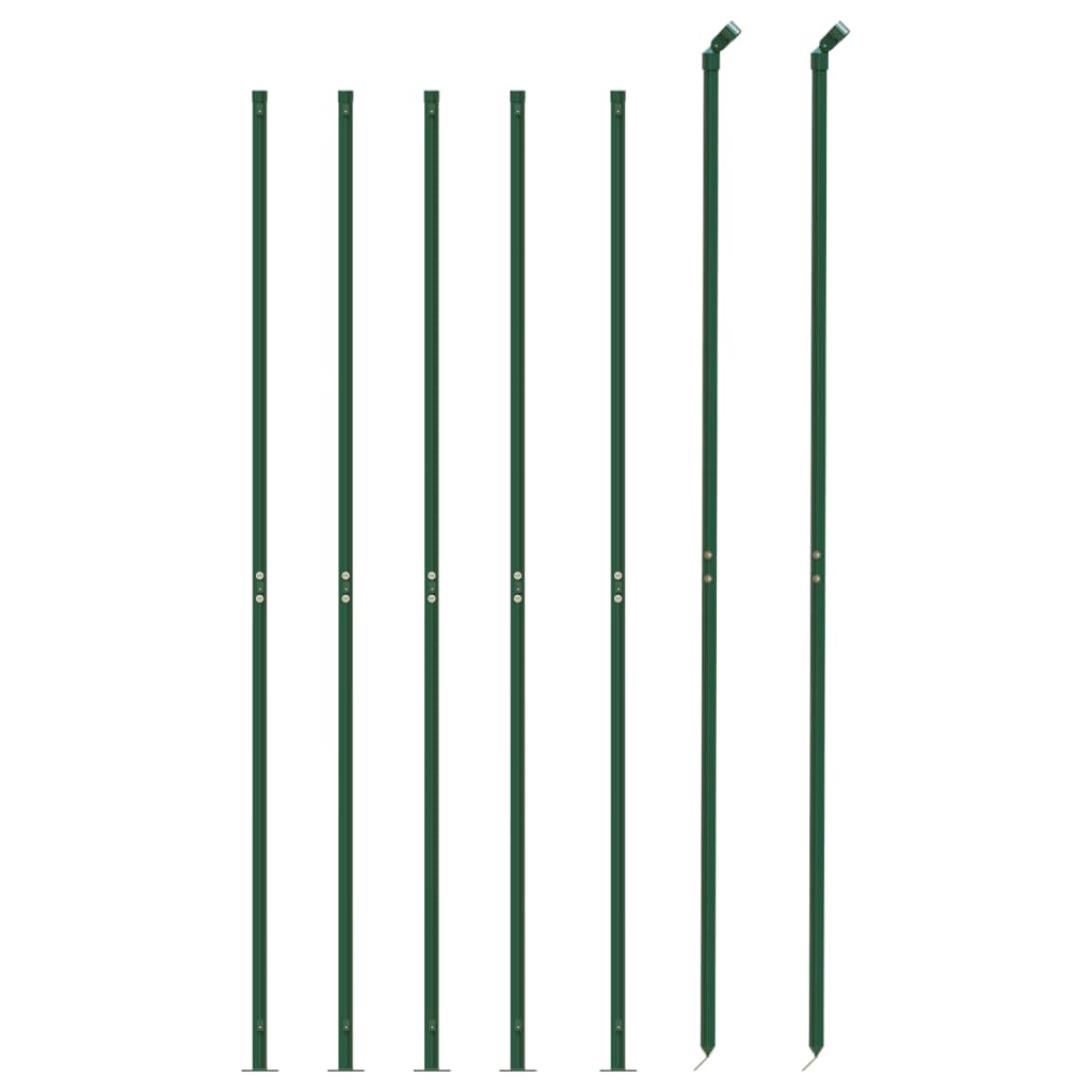 Draadgaashek met flens 1,4x10 m groen