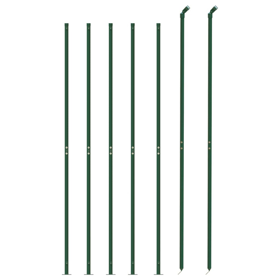 Draadgaashek met flens 1,4x10 m groen