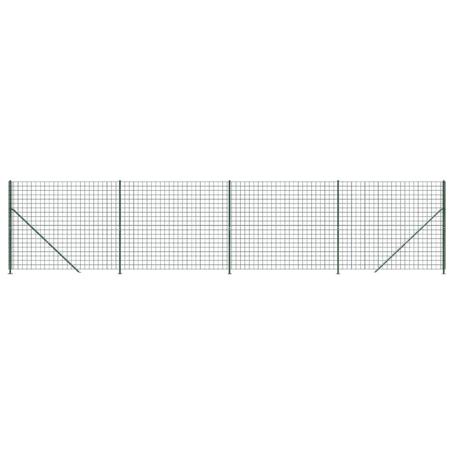 Draadgaashek met flens 2,2x10 m groen