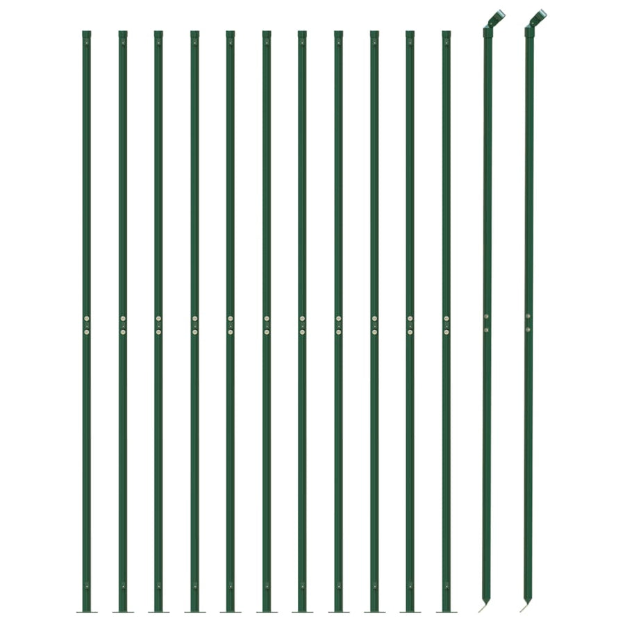 Draadgaashek met flens 1x25 m groen