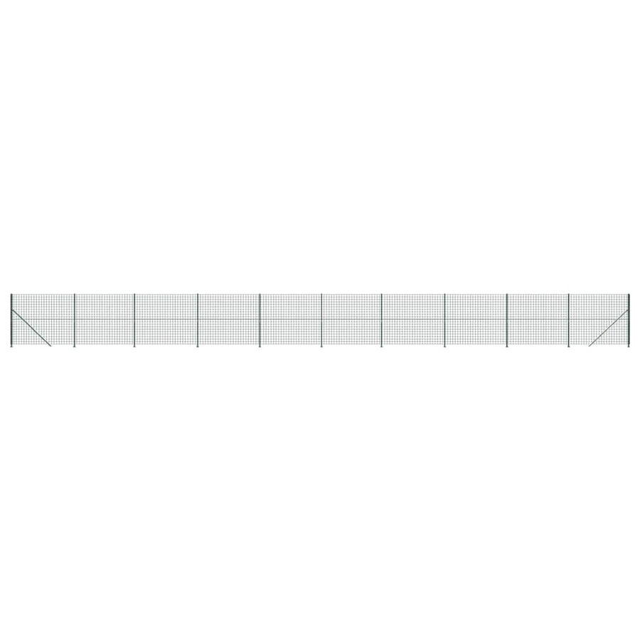 Draadgaashek met flens 1,4x25 m groen