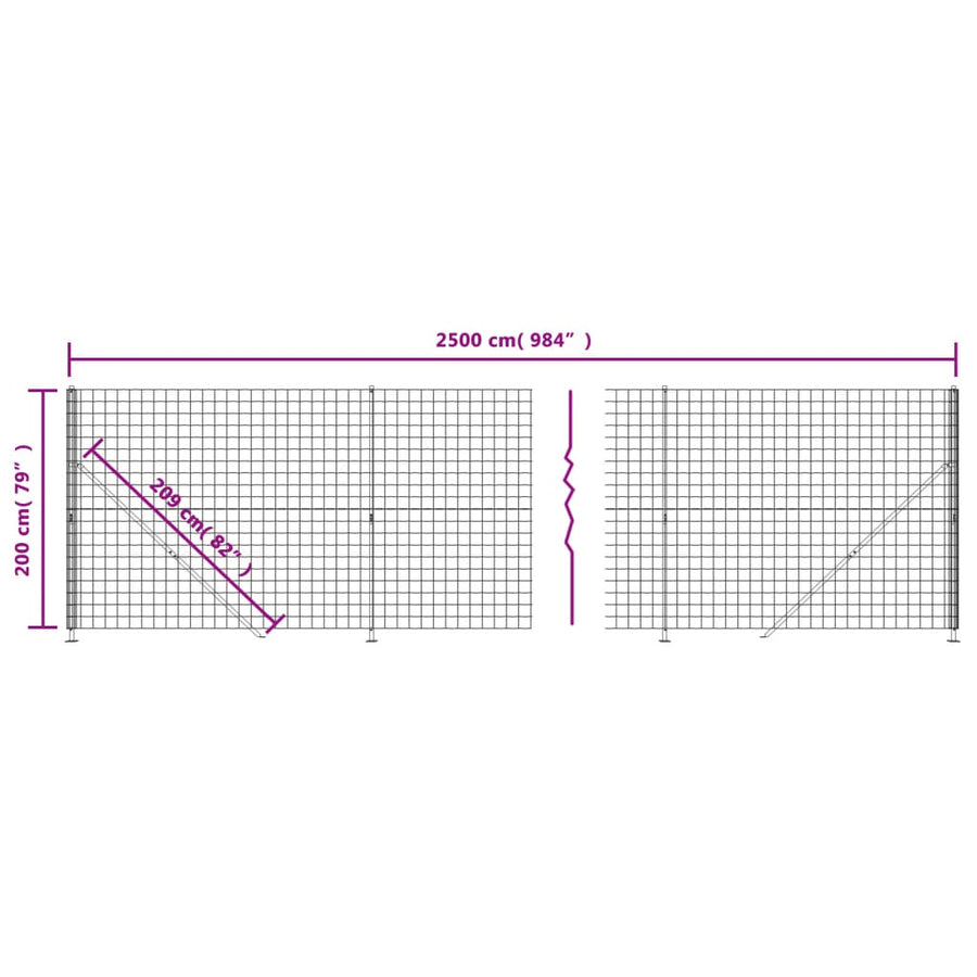 Draadgaashek Met Flens 2X25 M Groen