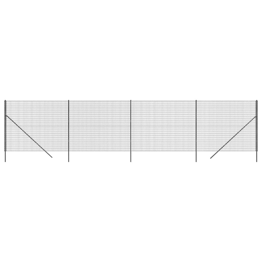 Draadgaashek 1,6X10 M Gegalvaniseerd Staal Antracietkleurig