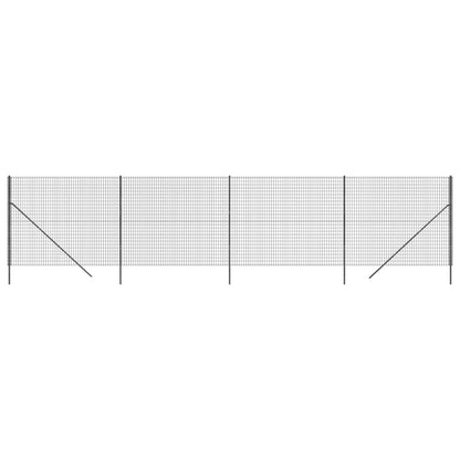 Draadgaashek 2,2x0 m gegalvaniseerd staal kleurig 2.2 x 10 m Antraciet