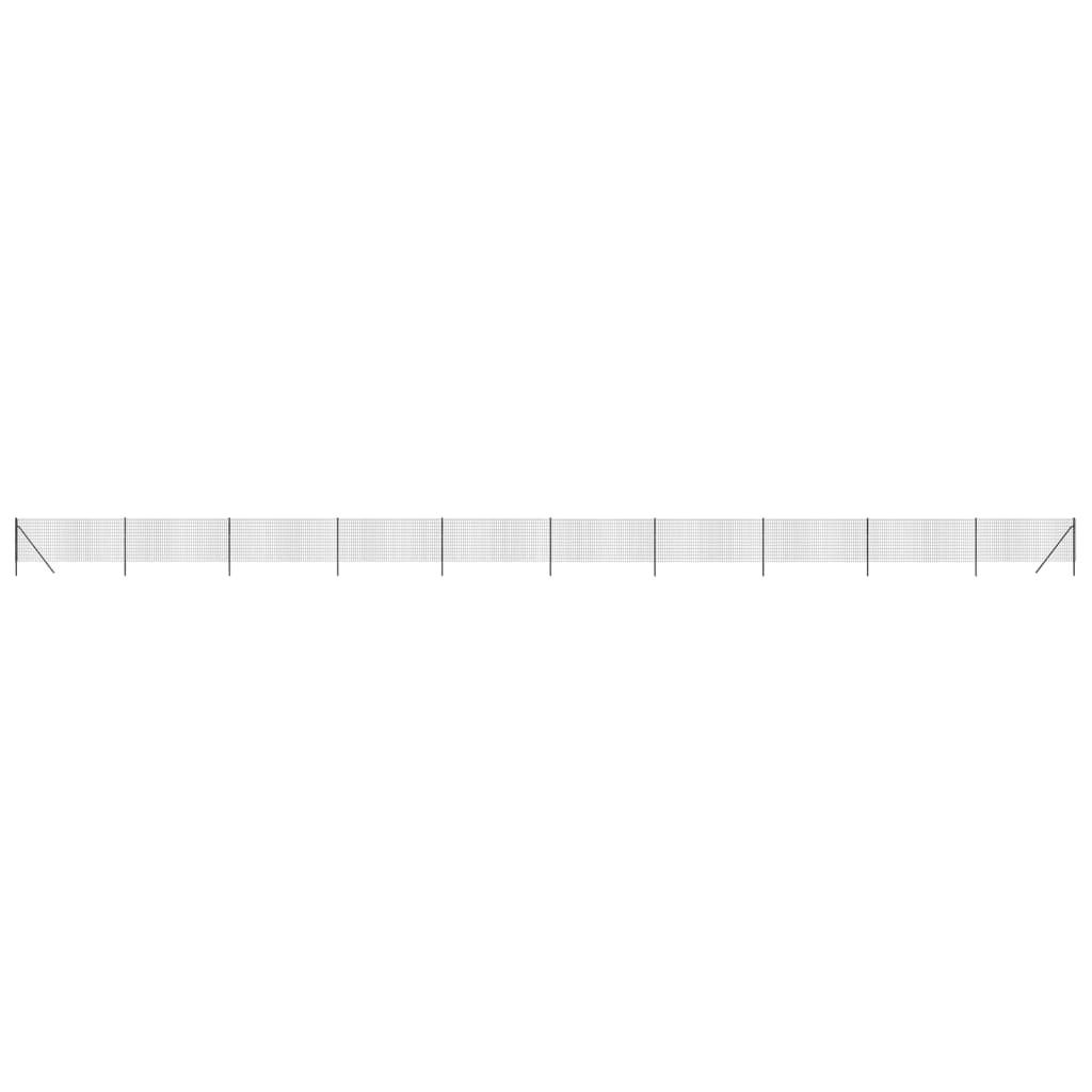 Draadgaashek 1x25 m gegalvaniseerd staal antracietkleur
