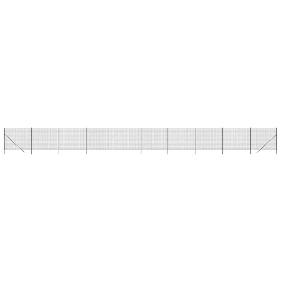 Draadgaashek 2X25 M Gegalvaniseerd Staal Antracietkleur