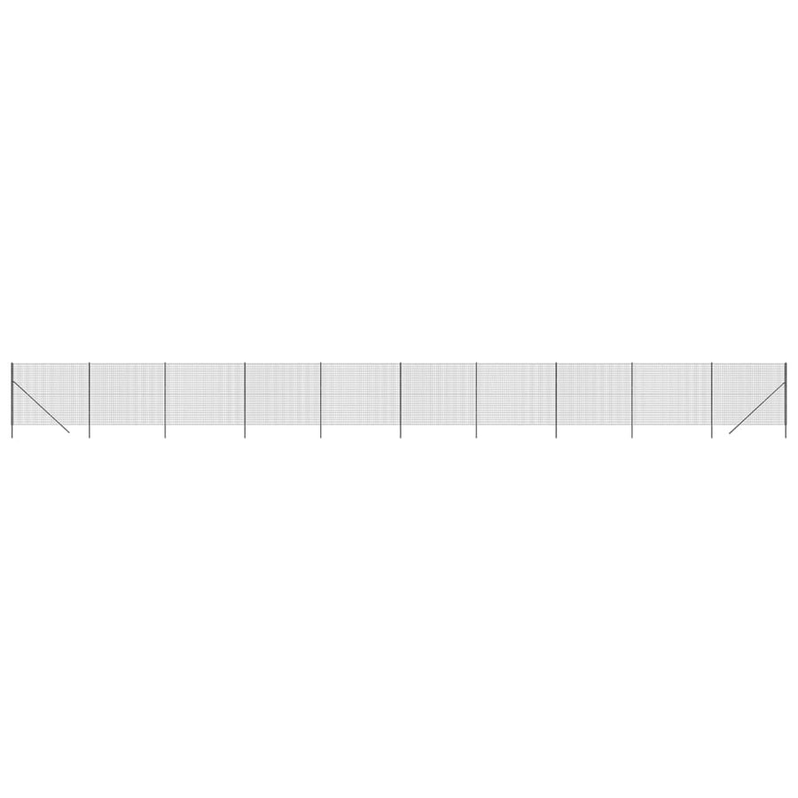 Draadgaashek 2,2x25 m gegalvaniseerd staal antracietkleur