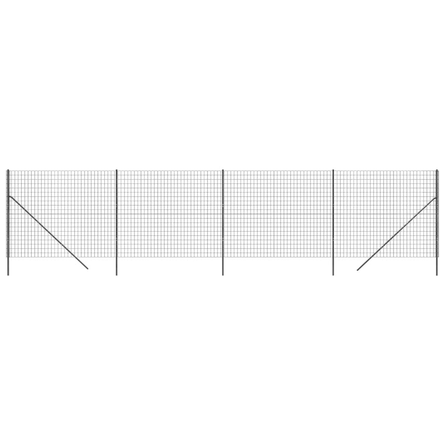Draadgaashek 1,6X10 M Gegalvaniseerd Staal Antracietkleurig