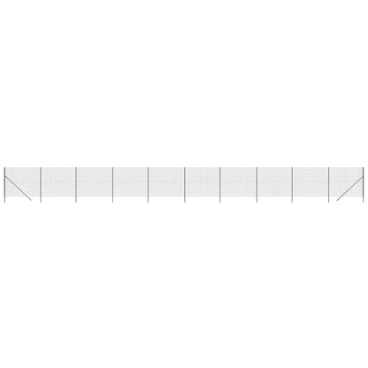 Draadgaashek 1,6x25 m gegalvaniseerd staal antracietkleur 1.6 x 25 m Antraciet