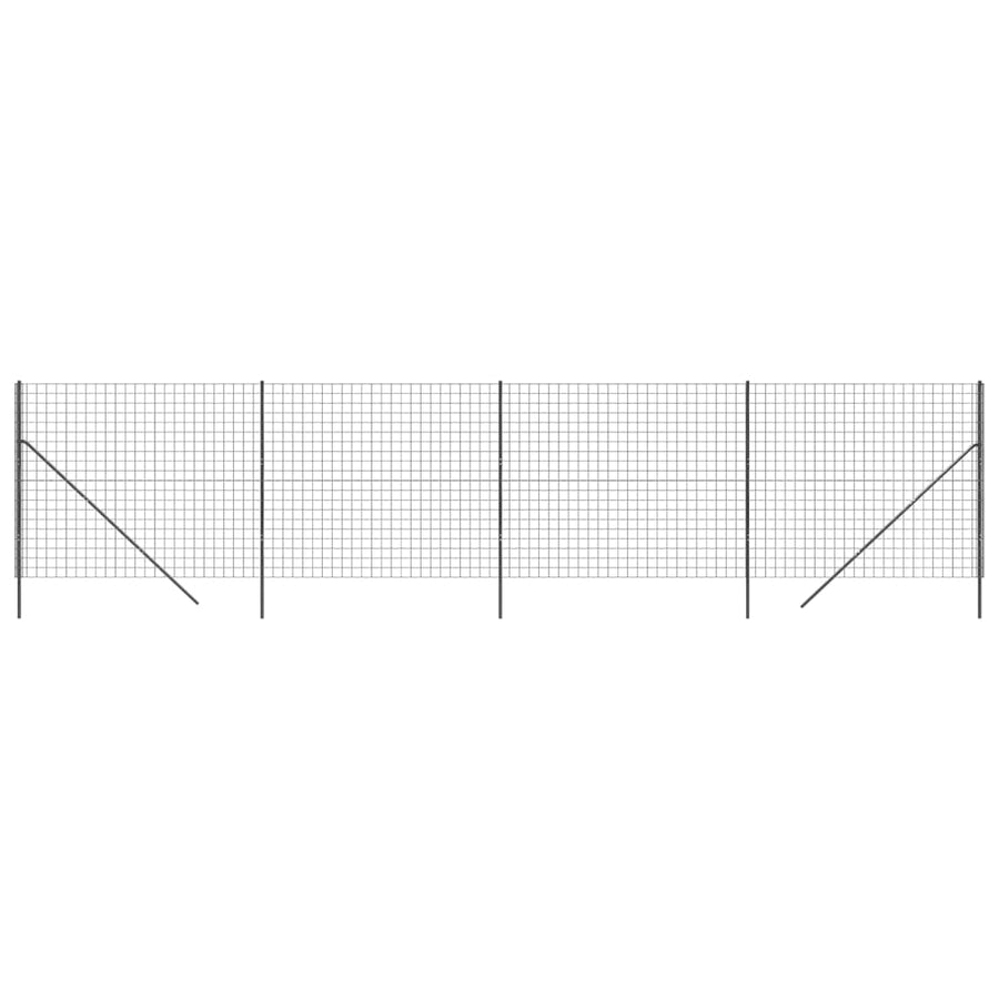 Draadgaashek 2,2X10 M Gegalvaniseerd Staal Antracietkleurig