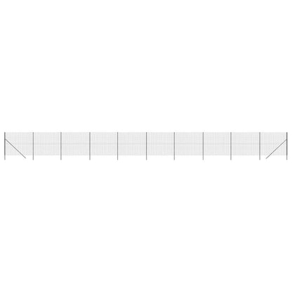 Draadgaashek 1,6x25 m gegalvaniseerd staal antracietkleur 1.6 x 25 m Antraciet