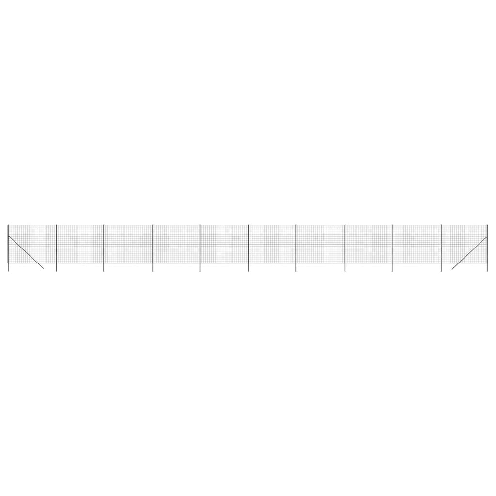 Draadgaashek 2,2x25 m gegalvaniseerd staal antracietkleur 2.2 x 25 m Antraciet