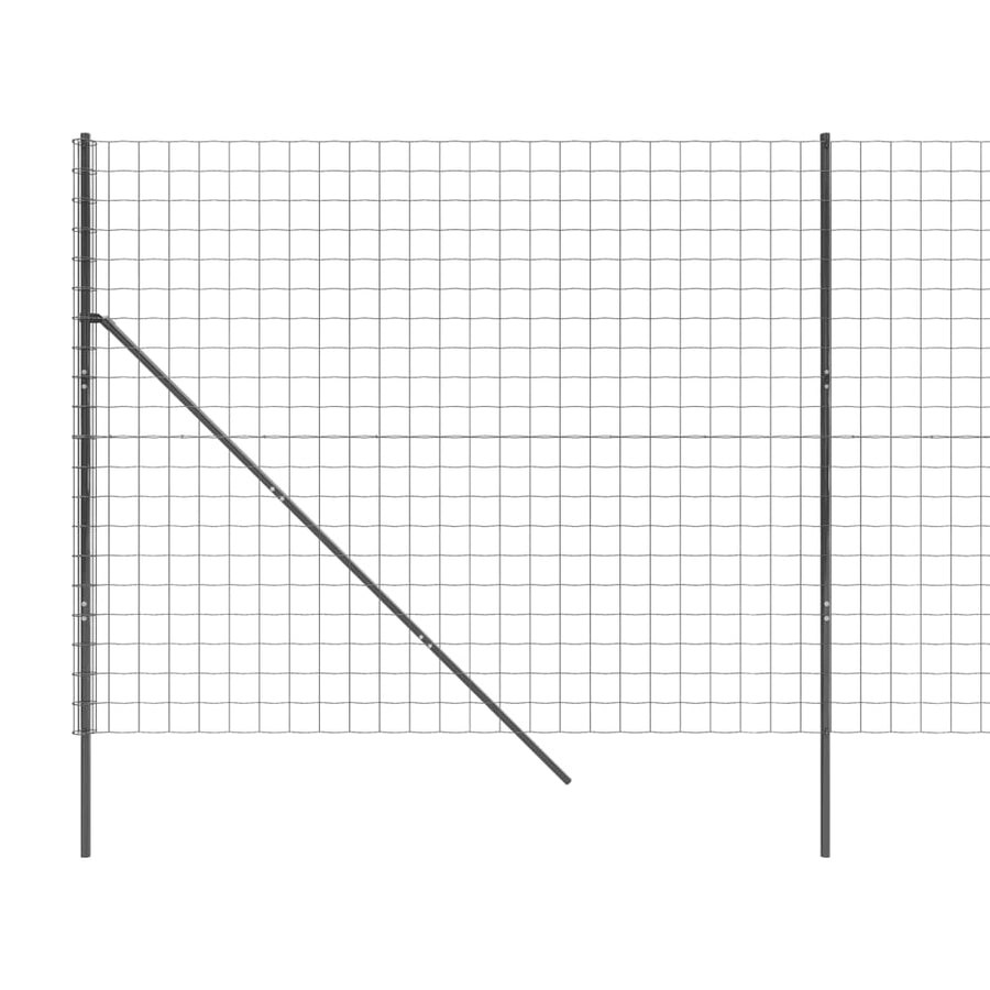 Draadgaashek 2,2x25 m gegalvaniseerd staal antracietkleur 2.2 x 25 m Antraciet