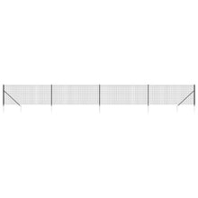 Draadgaashek met grondankers 1,1x10 m antracietkleurig