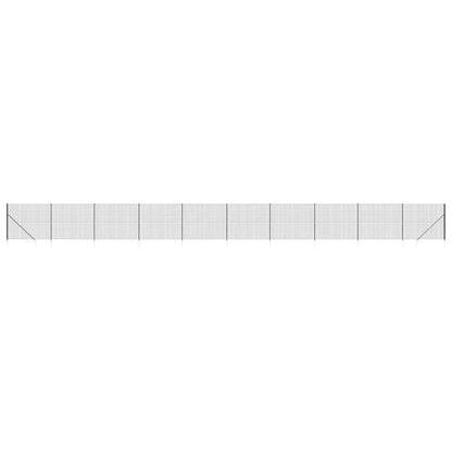 Draadgaashek met grondankers 2,2x25 m antracietkleurig 2.2 x 25 m Antraciet