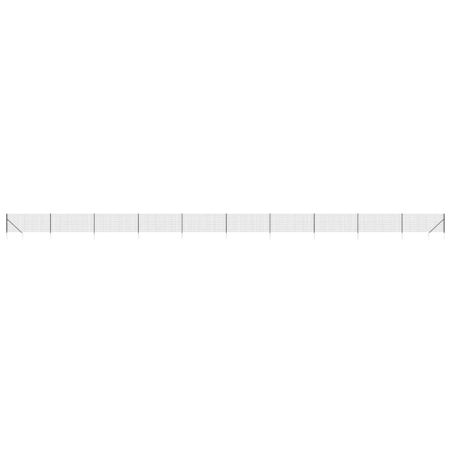 Draadgaashek Met Grondankers 0,8X25 M Kleurig 0.8 x 25 m Antraciet