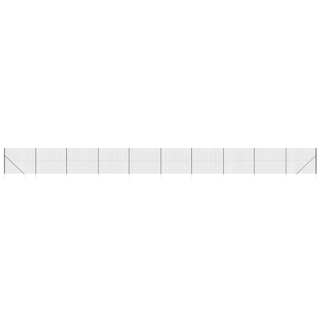 Draadgaashek Met Grondankers 1,4X25 M Kleurig 1.4 x 25 m Antraciet