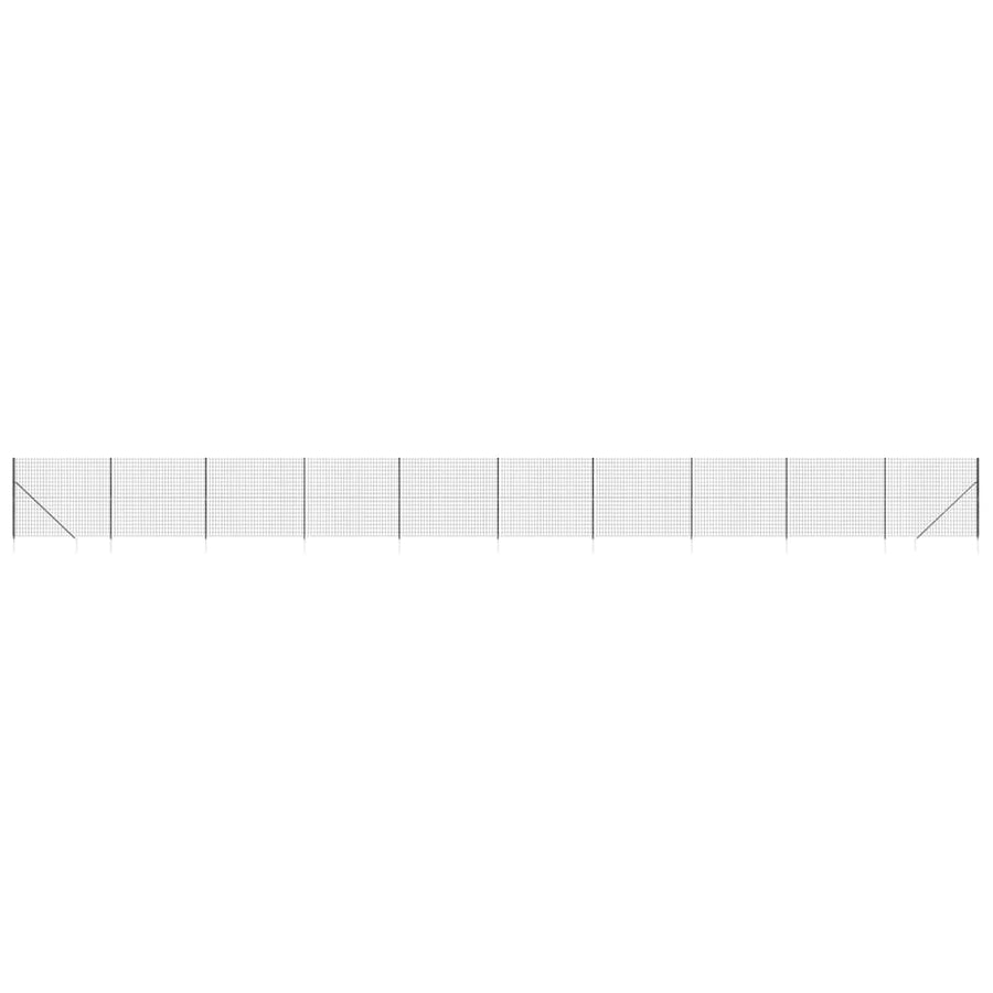 Draadgaashek Met Grondankers 1,4X25 M Kleurig 1.4 x 25 m Antraciet