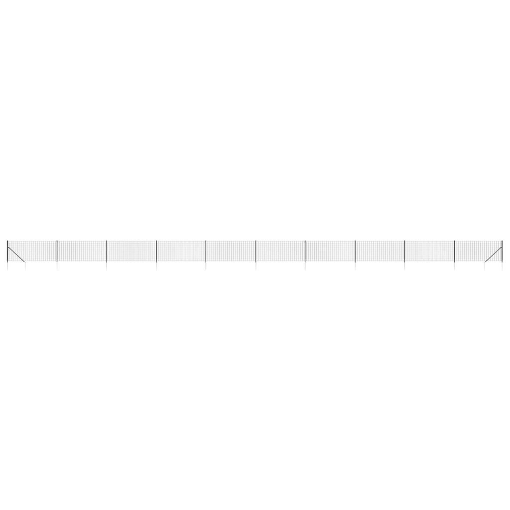 Draadgaashek Met Grondankers 1,1X25 M Kleurig 1.1 x 25 m Antraciet