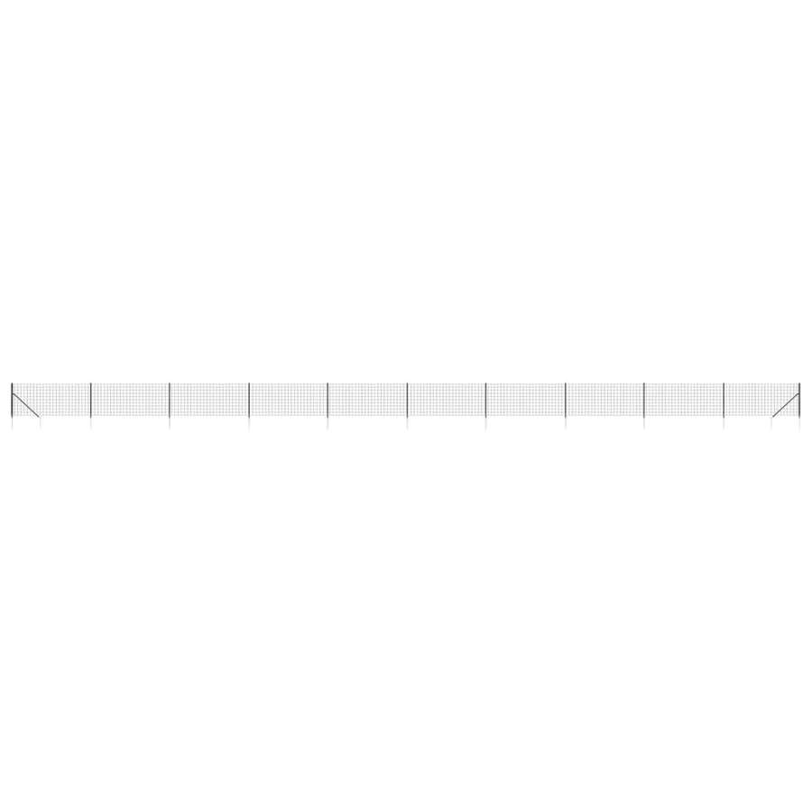 Draadgaashek Met Grondankers 1,1X25 M Kleurig 1.1 x 25 m Antraciet