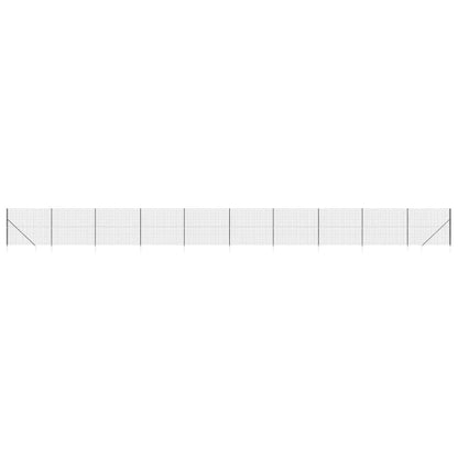 Draadgaashek met grondankers 1,4x25 m antracietkleurig 1.4 x 25 m Antraciet