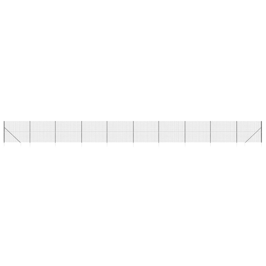 Draadgaashek Met Grondankers 1,6X25 M Antracietkleurig