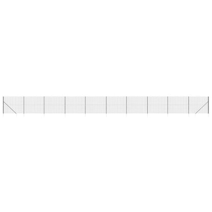 Draadgaashek met grondankers 2,2x25 m antracietkleurig 2.2 x 25 m Antraciet