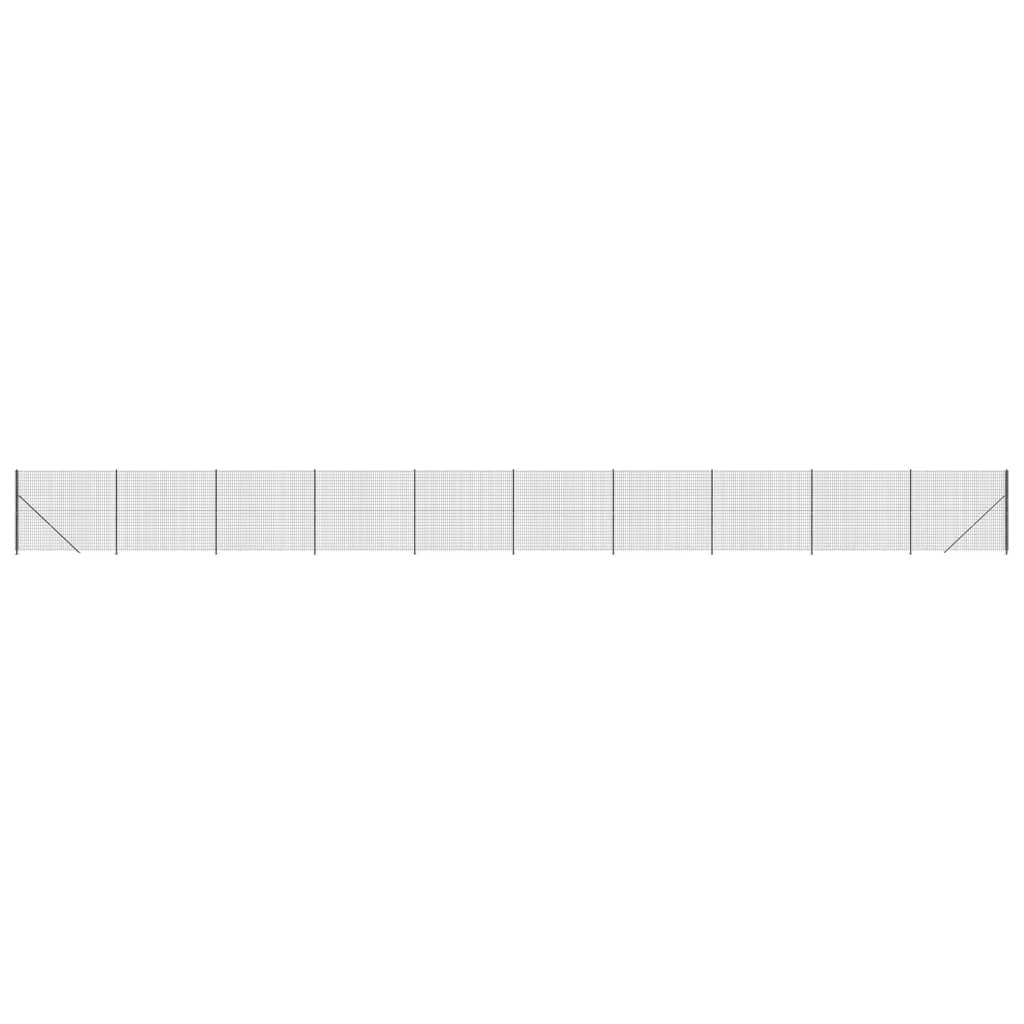 Draadgaashek met flens 1,6x25 m antracietkleurig