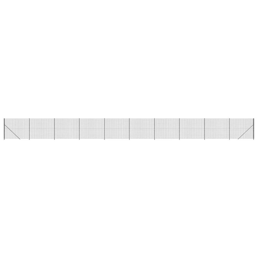 Draadgaashek met flens 1,6x25 m antracietkleurig