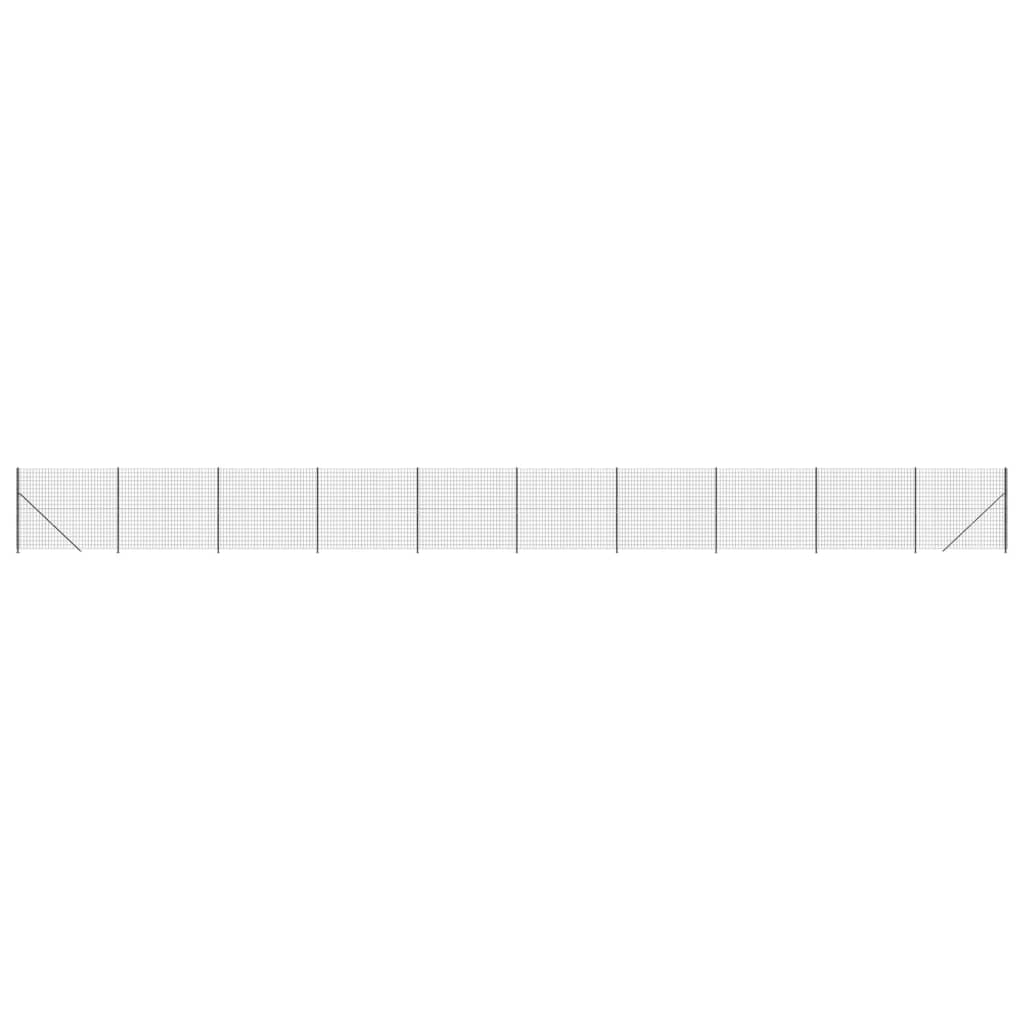 Draadgaashek met flens 1,6x25 m antracietkleurig 1.6 x 25 m Antraciet