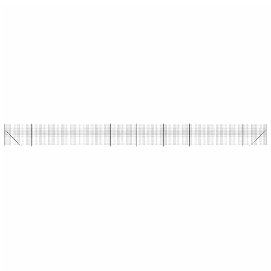Draadgaashek met flens 2,2x25 m antracietkleurig 2.2 x 25 m Antraciet