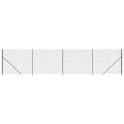 Draadgaashek met flens 1,4x10 m antracietkleurig