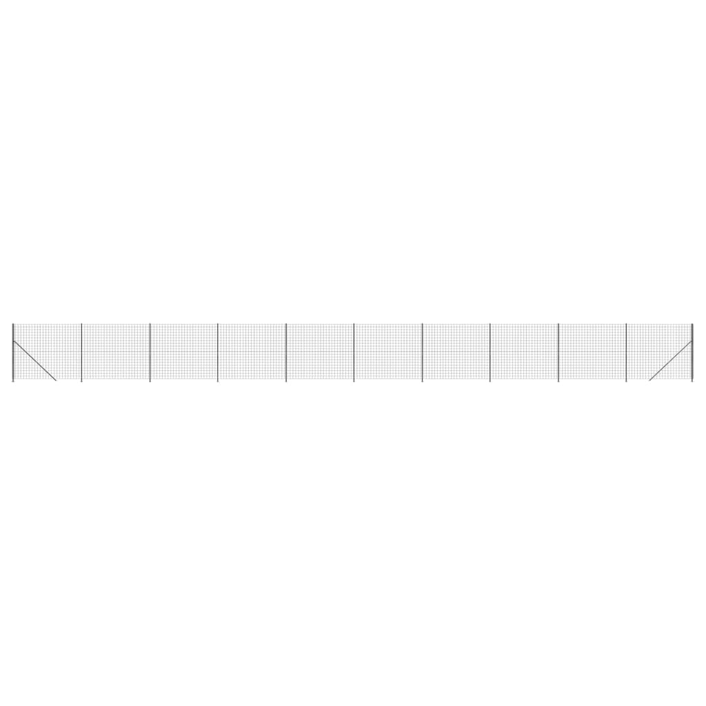 Draadgaashek met flens 1,4x25 m antracietkleurig