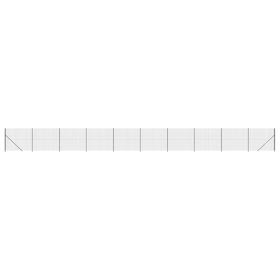 Draadgaashek met flens 1,4x25 m antracietkleurig