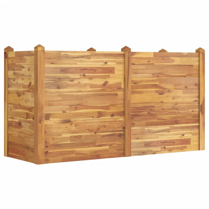 Plantenbak verhoogd 160x60x84 cm massief acaciahout