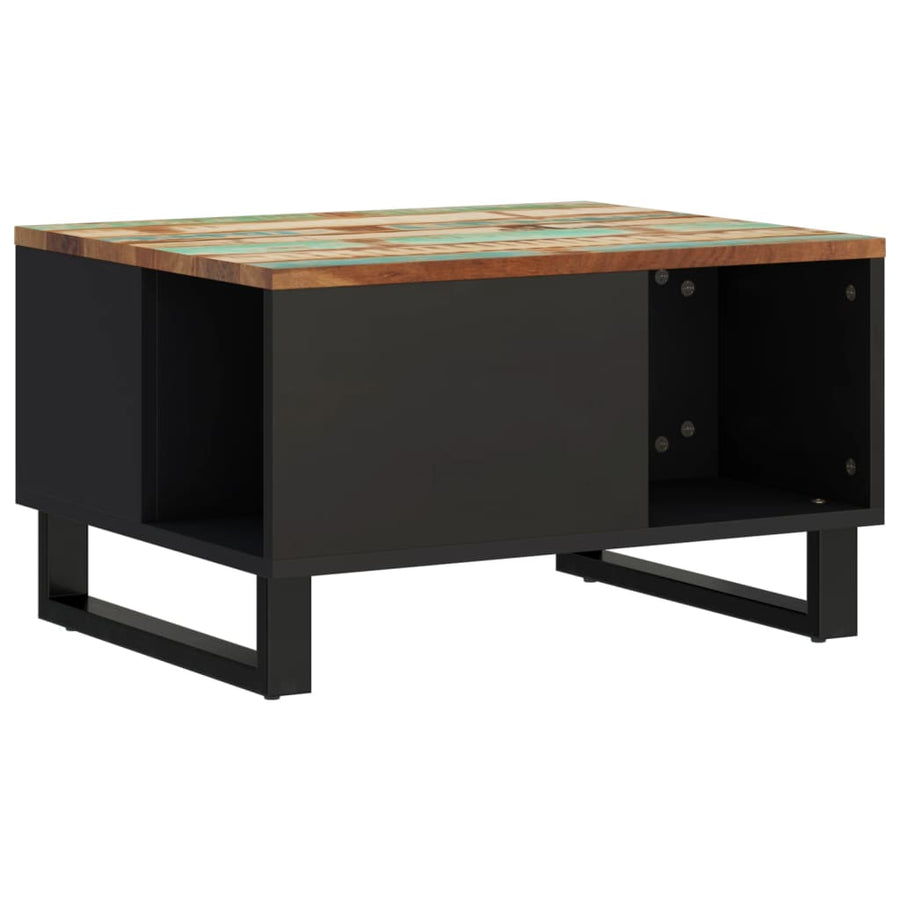 Salontafel Massief Gerecycled Hout 60x50x35 cm Multikleur