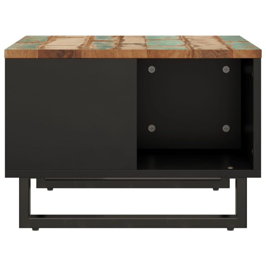 Salontafel Massief Gerecycled Hout 60x50x35 cm Multikleur