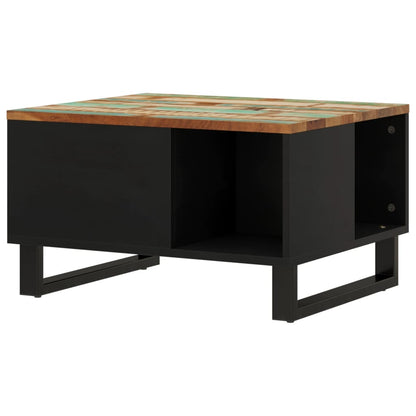Salontafel Massief Gerecycled Hout 60x50x35 cm Multikleur