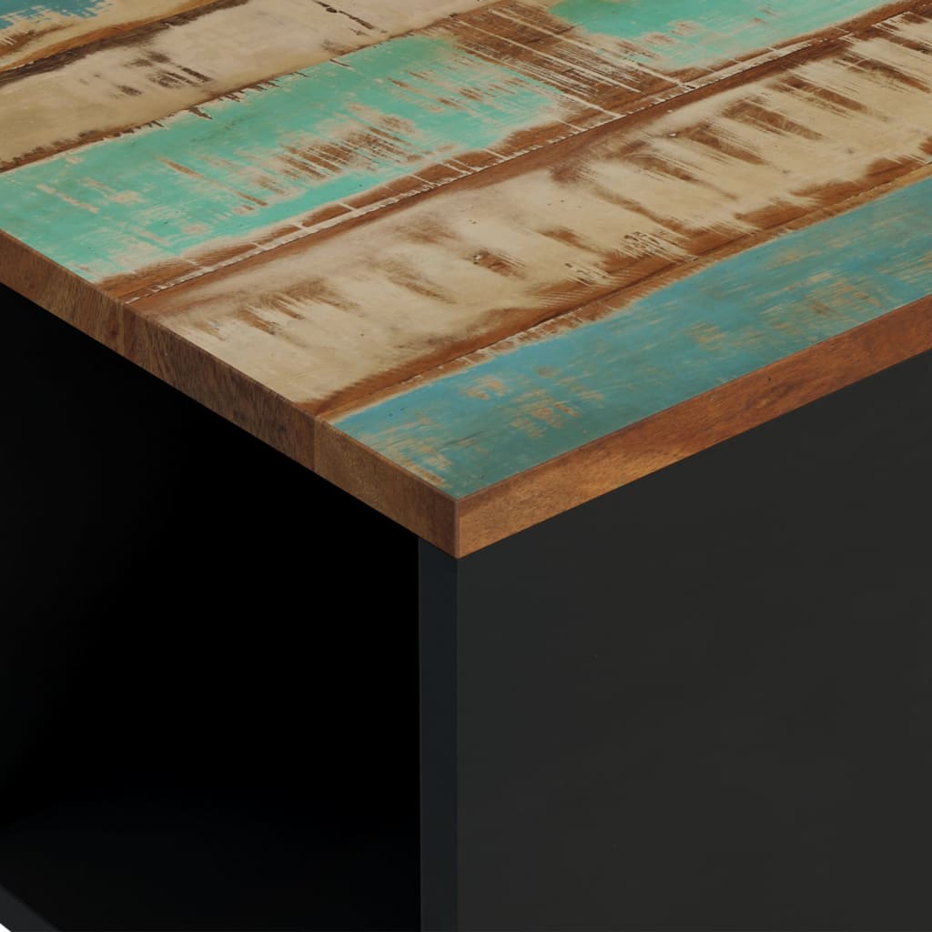 Salontafel Massief Gerecycled Hout 60x50x35 cm Multikleur