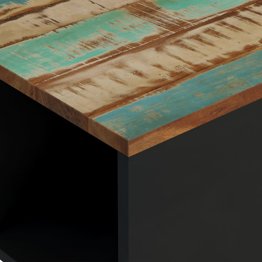 Salontafel Massief Gerecycled Hout 60x50x35 cm Multikleur