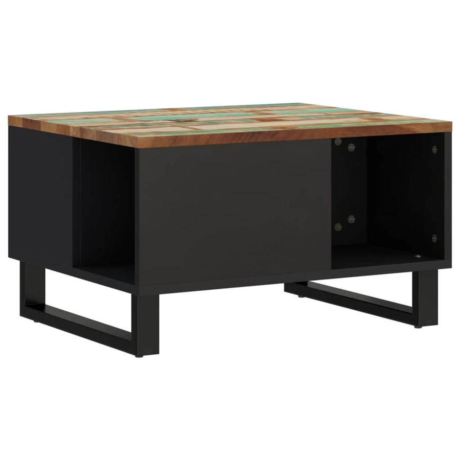 Salontafel Massief Gerecycled Hout 60x50x35 cm Multikleur