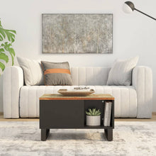 Salontafel Massief Gerecycled Hout 60x50x35 cm Multikleur