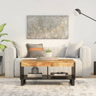 Coffee table 90x50x40 cm solid mango wood