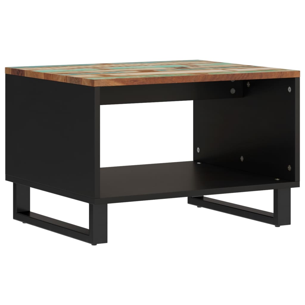 Salontafel 60X50X40 Cm Massief Gerecycled Hout Multikleur