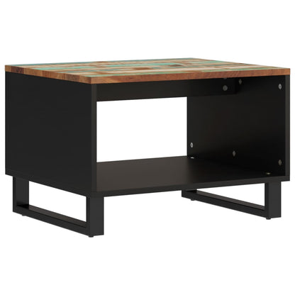 Salontafel 60X50X40 Cm Massief Gerecycled Hout Multikleur