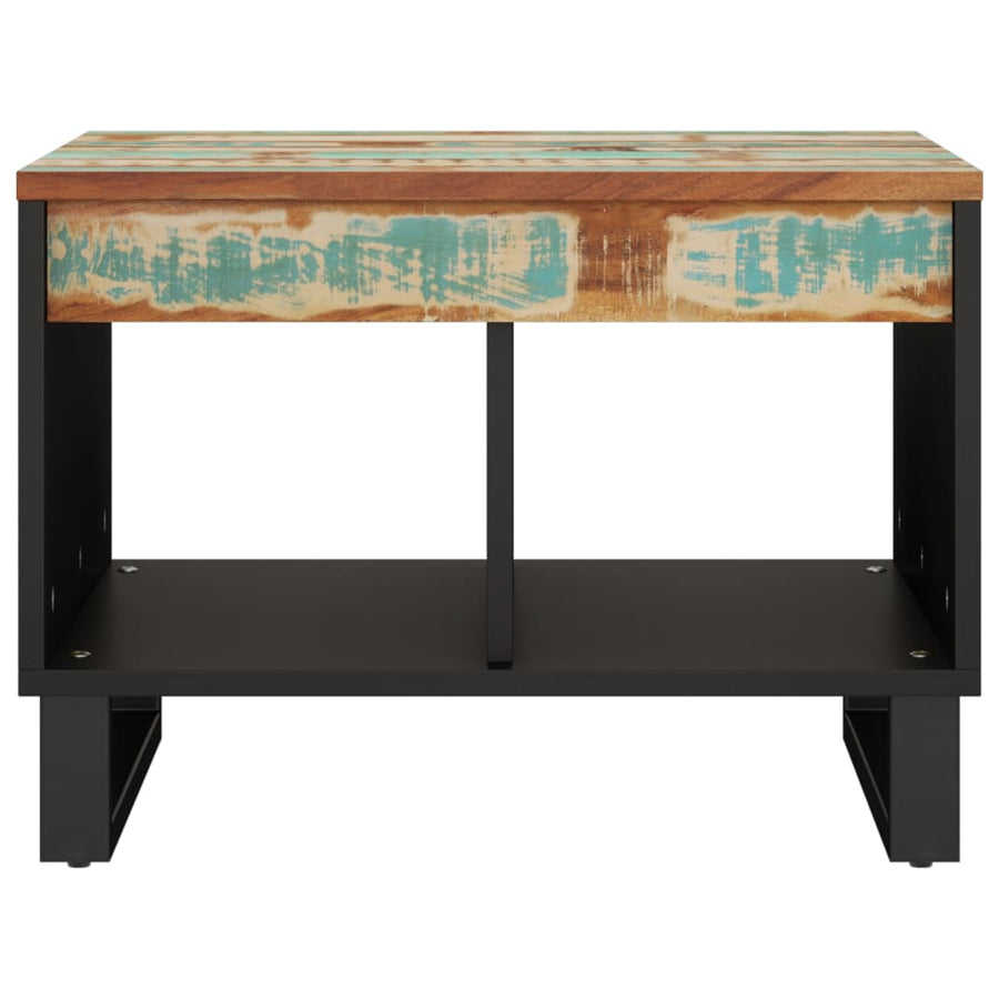 Salontafel 55X50X40 Cm Massief Gerecycled Hout Multikleur